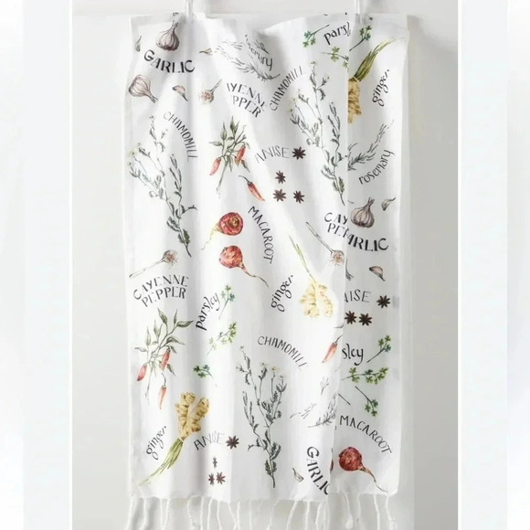 NWT Anthropologie Anwen Herb Dishtowel - Picture 1 of 14